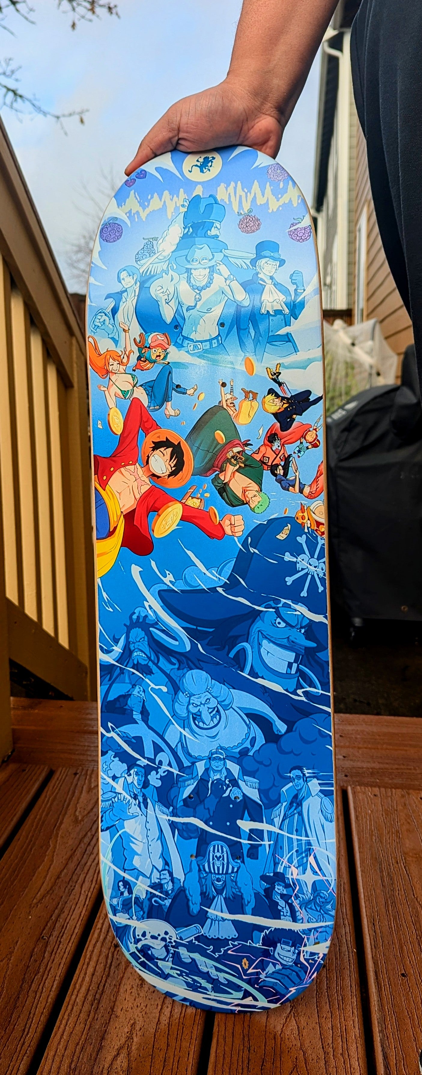 One Piece Skateboard Deck